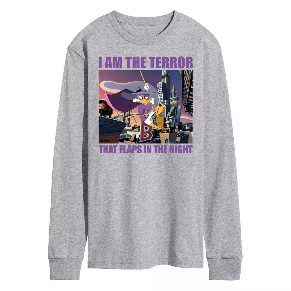 Disney's Darkwing Duck Men's Terror Long Sleeve Graphic Tee,  Product Image