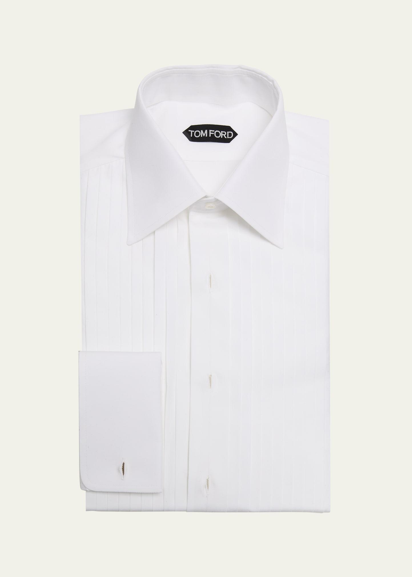 Mens Cotton Plisse Dress Shirt Product Image
