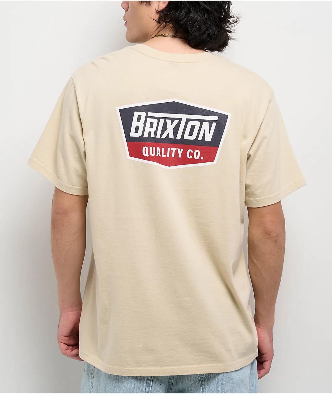 Brixton Regal Cream T-Shirt Product Image