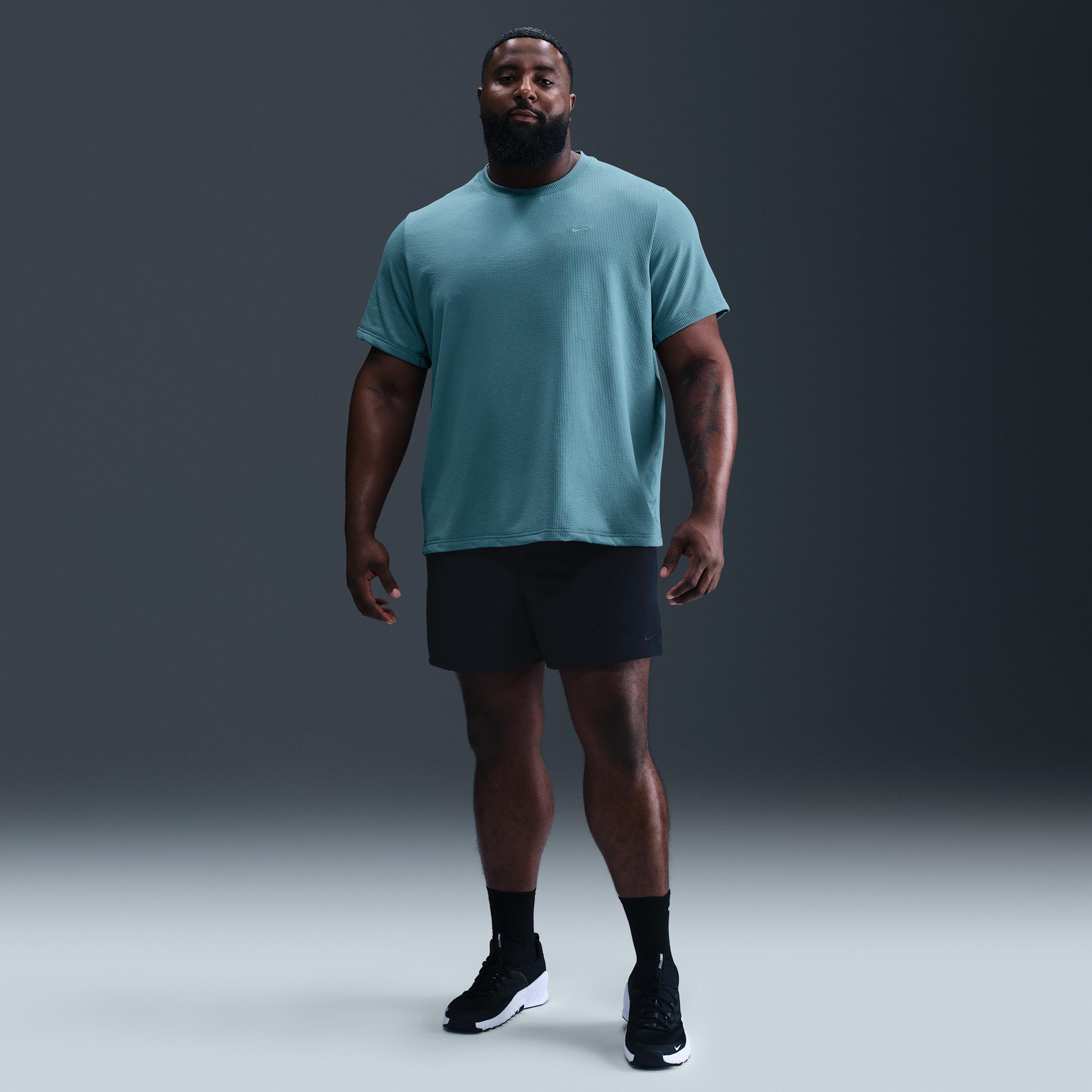 Nike Mens Primary Dri-FIT Seersucker Short-Sleeve Versatile Top | HJ4043-006 Product Image