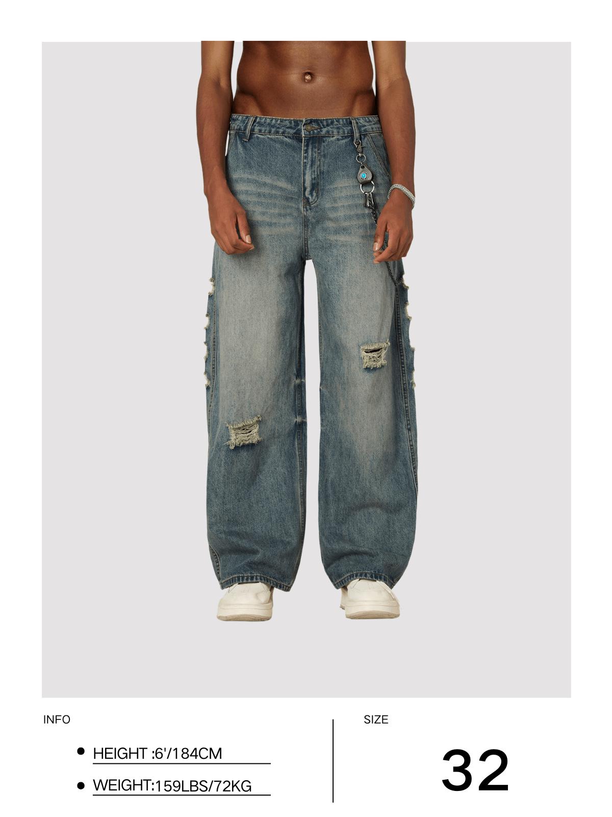 Aelfric Eden Distressed Baggy Jeans Product Image