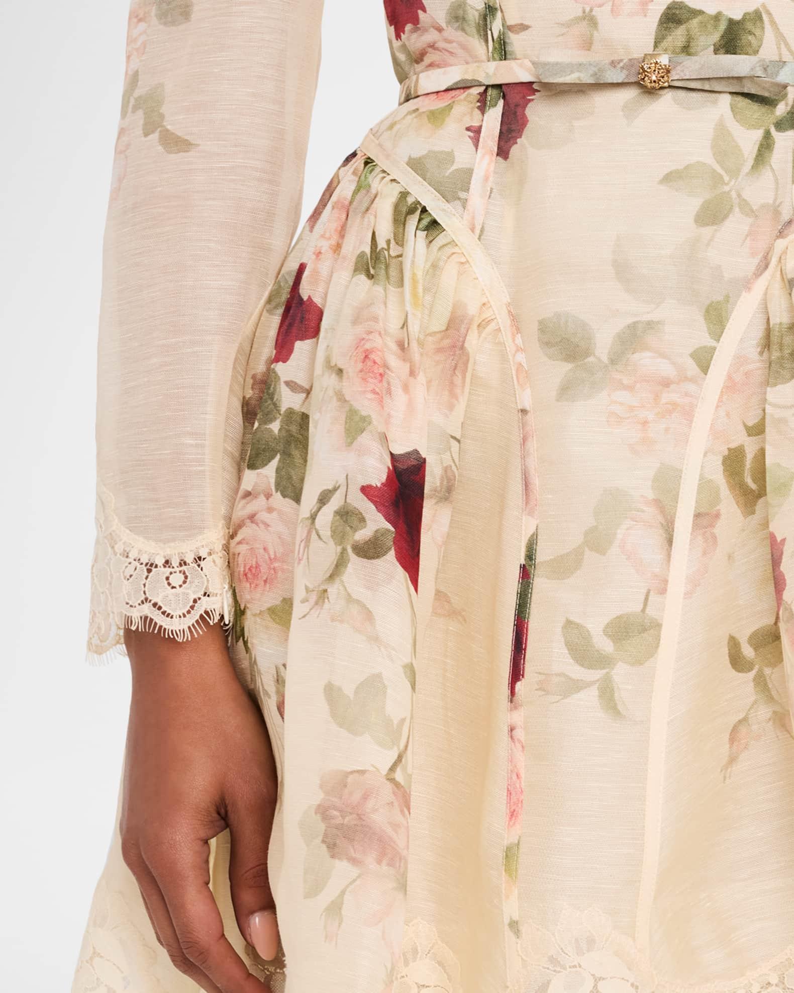 Floral Lace Paneled Mini Dress Product Image