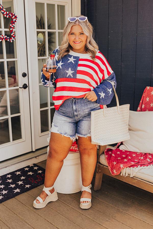 American Dream Knit Sweater Curves Product Image