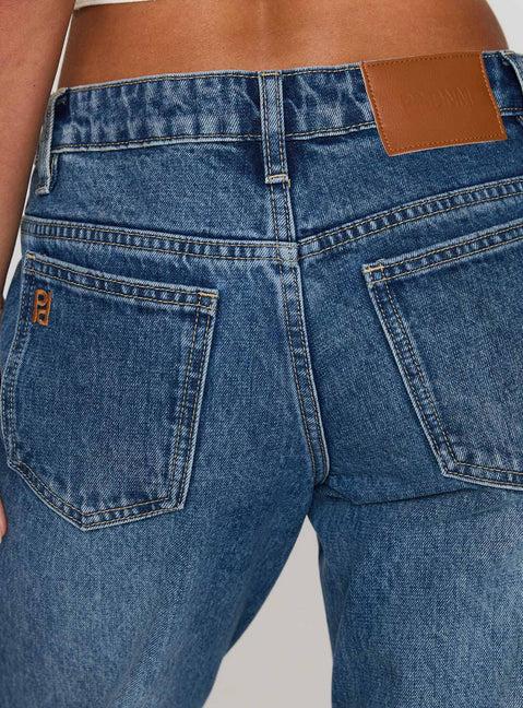 Better Half Low Rise Straight Leg Jeans Horizon Blue Product Image
