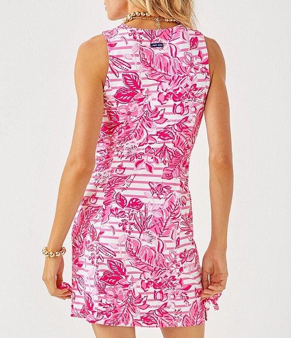 Lilly Pulitzer x Saint James Rose Soleil Stripe Print Round Neck Sleeveless Shift Dress Product Image