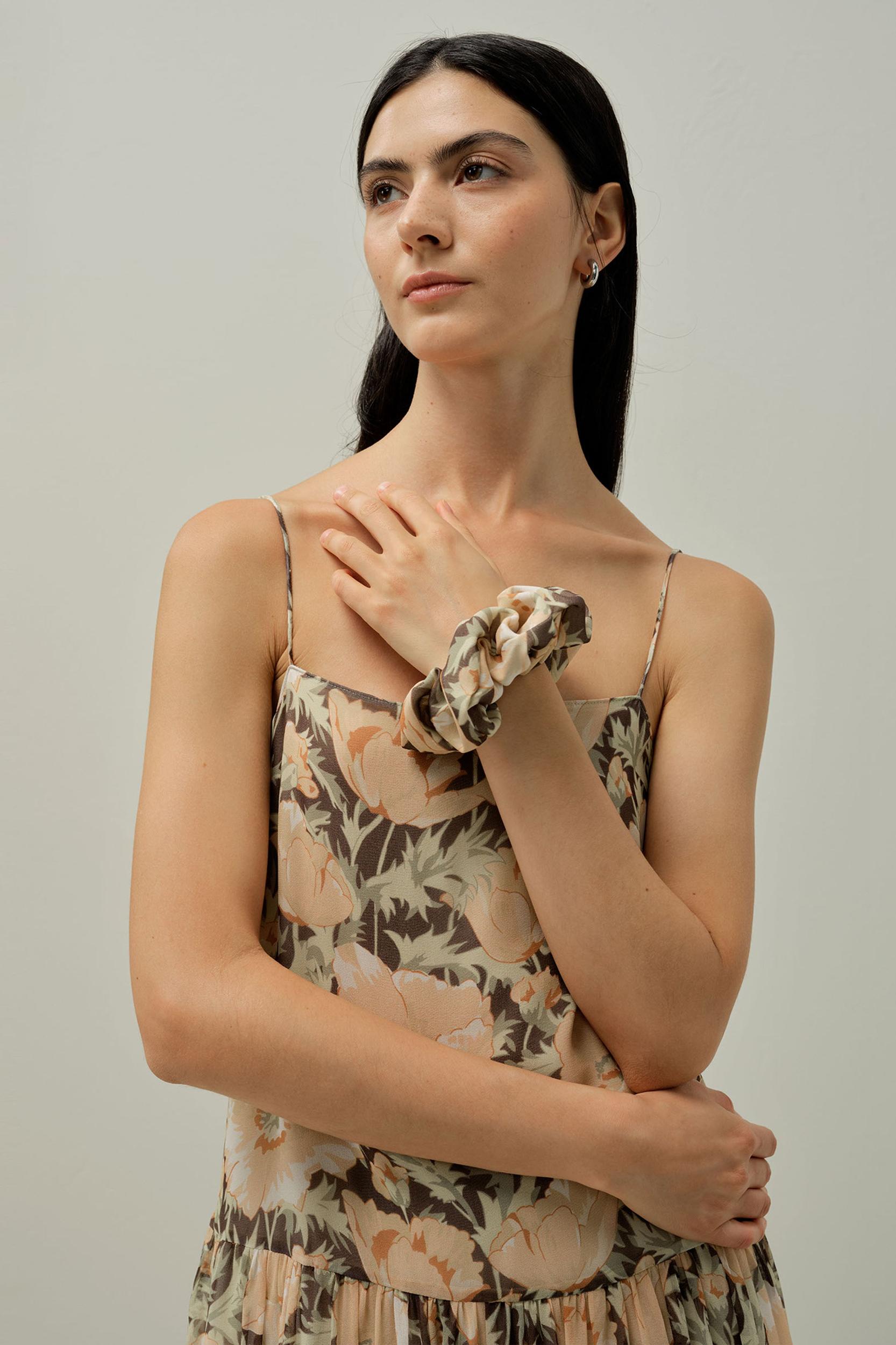 Poppy Bloom Scrunchies - Made With Liberty Fabric Product Image