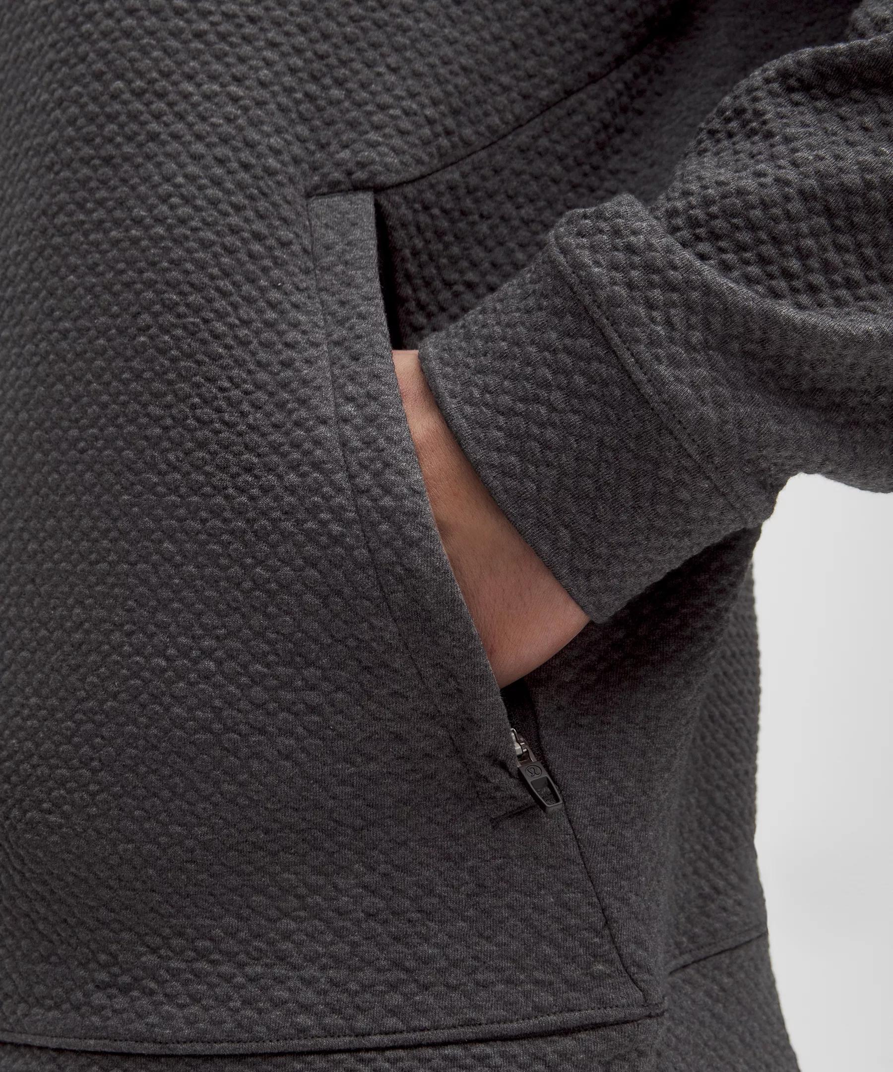 Textured Double-Knit Cotton Hoodie Product Image