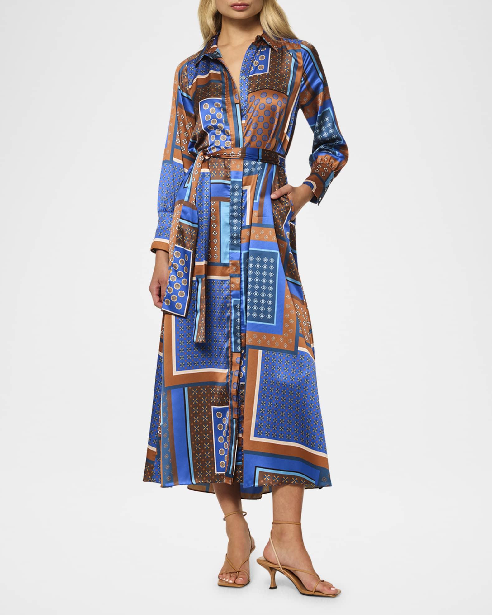 Tile Patchwork Herminia Shirtdress Product Image