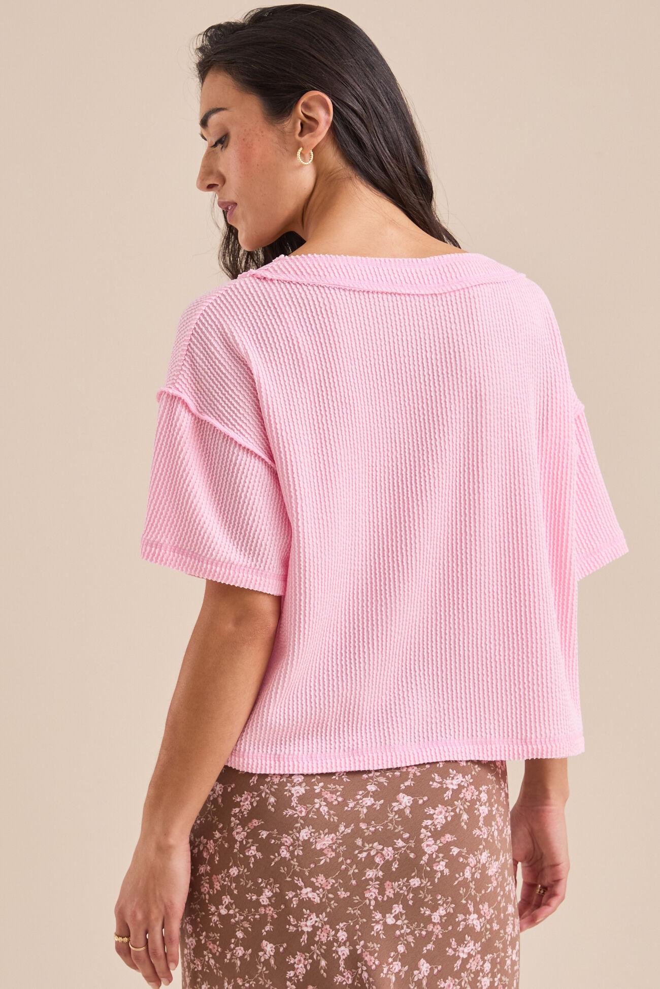 Ada Ribbed Boxy Tee Product Image