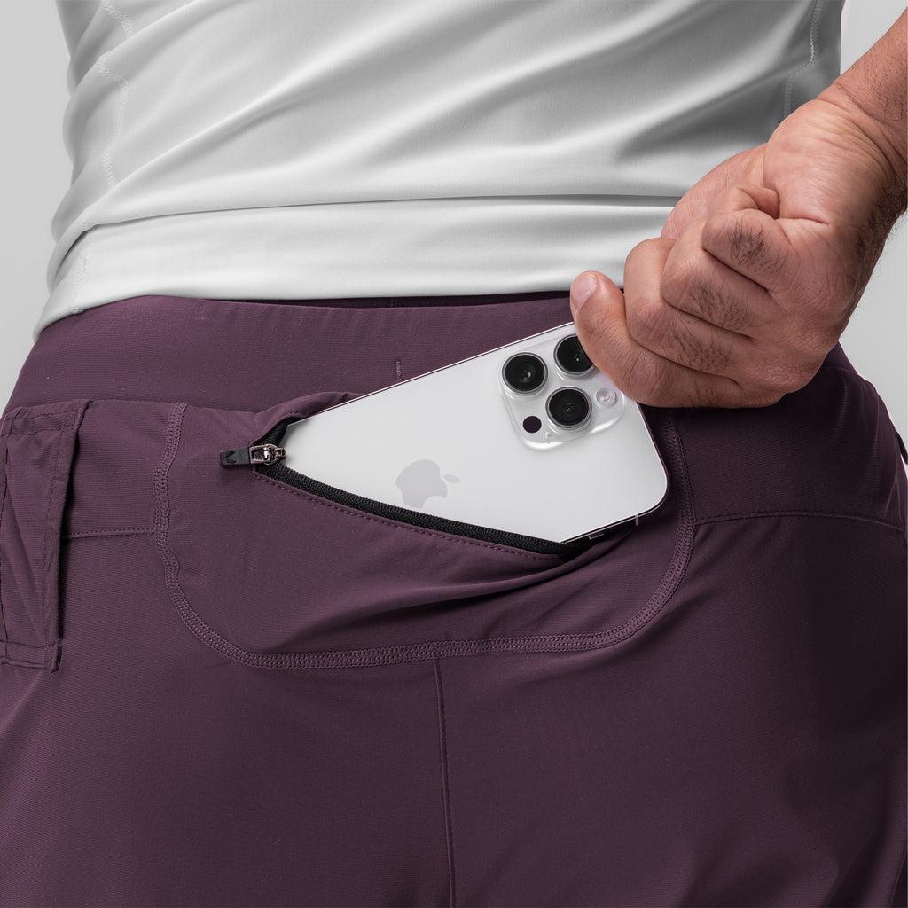 0866. Tetra-Lite® 7" Liner Short - Nightshade "Cyber"/White Male Product Image