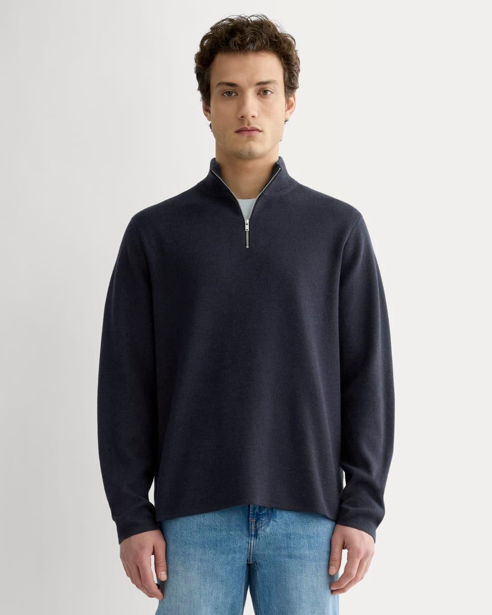 Mens No-Sweat Quarter-Zip Sweater by Everlane Product Image
