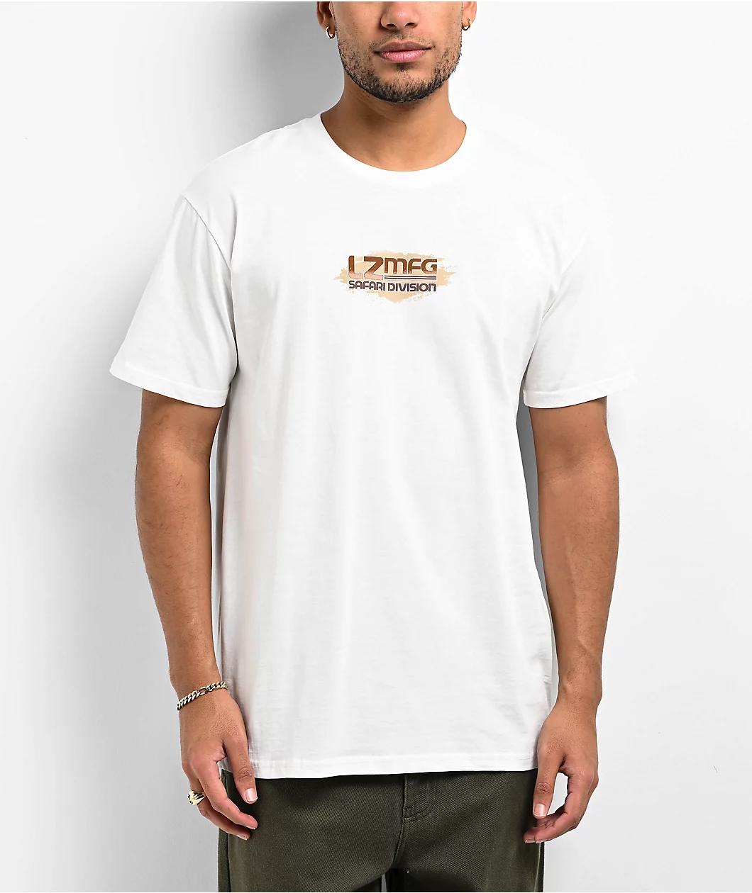 LZMFG Safari Division Rally White T-Shirt Product Image