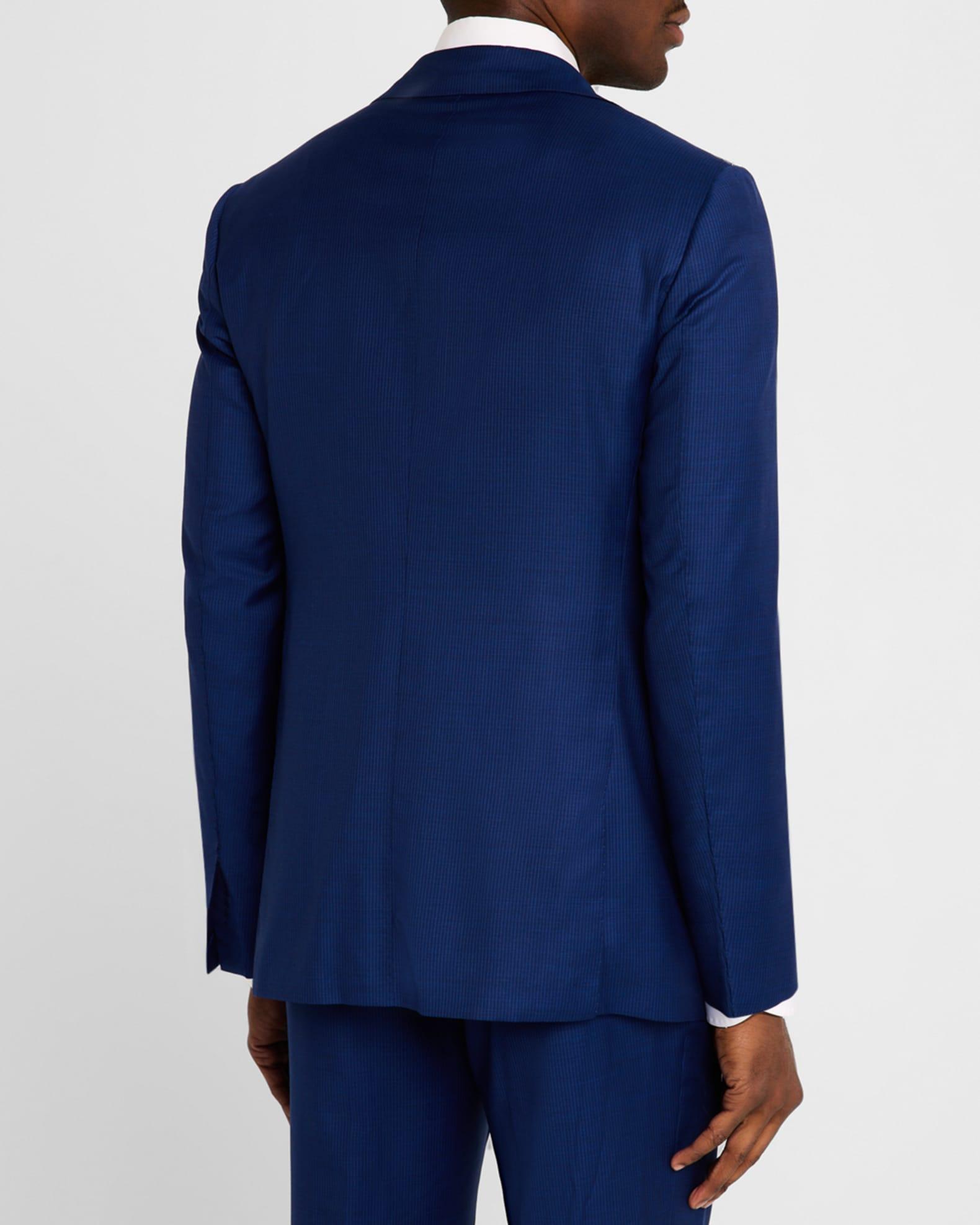 Men's Narrow Stripe Wool Suit Product Image