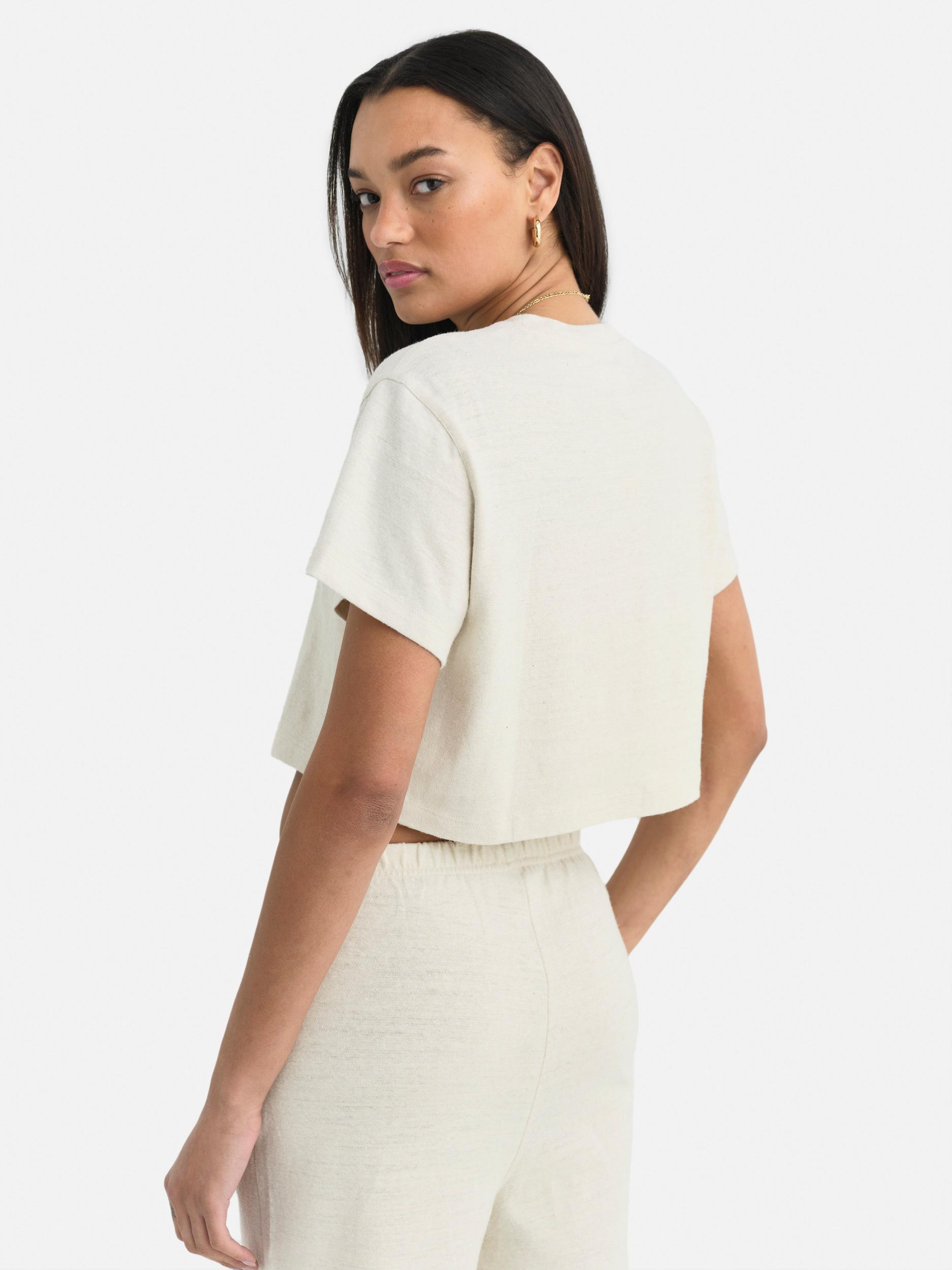 Regenerative Hemp Relaxed Crop Tee Female Product Image