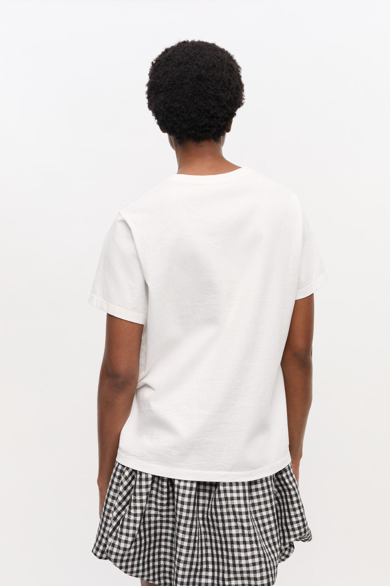 White Animal Print T-shirt Product Image