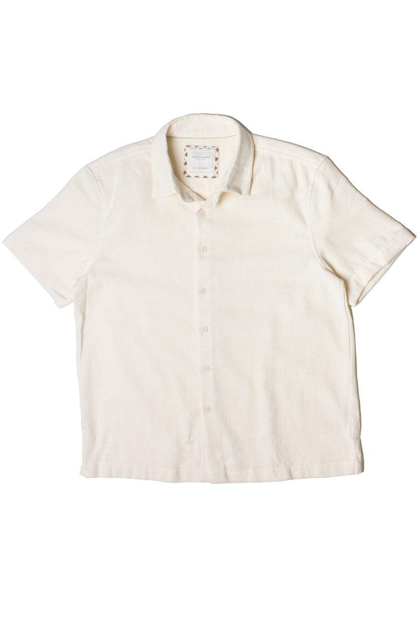Alabaster Textured Button Up Shirt Product Image