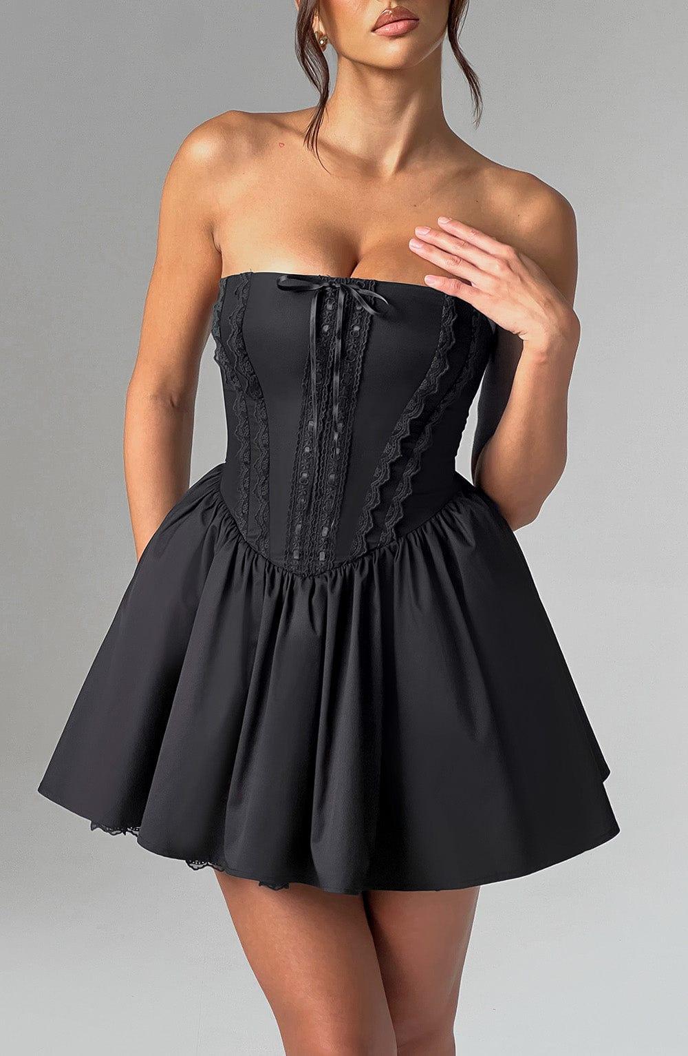 Evie Mini Dress - Black Product Image