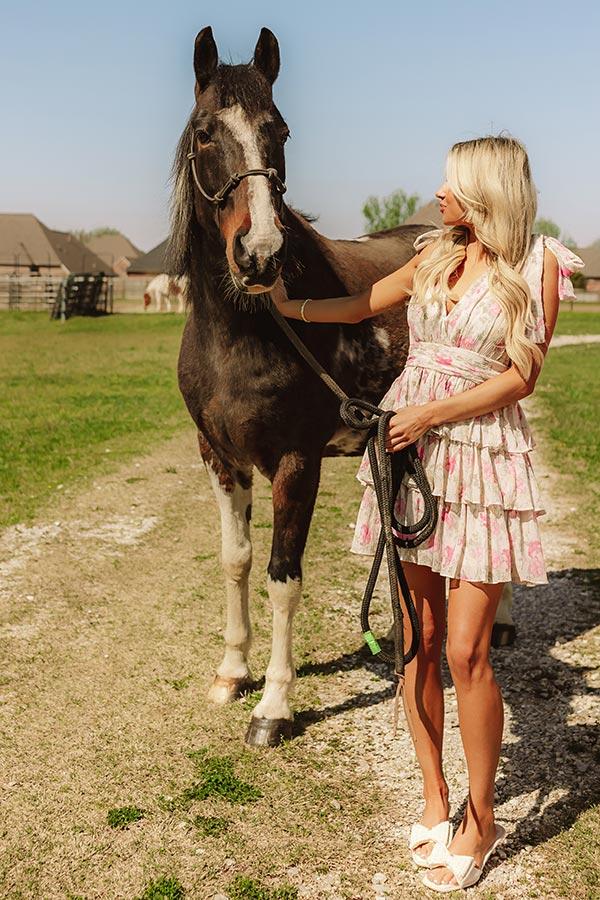 Chateau Vineyard Tiered Mini Dress Product Image