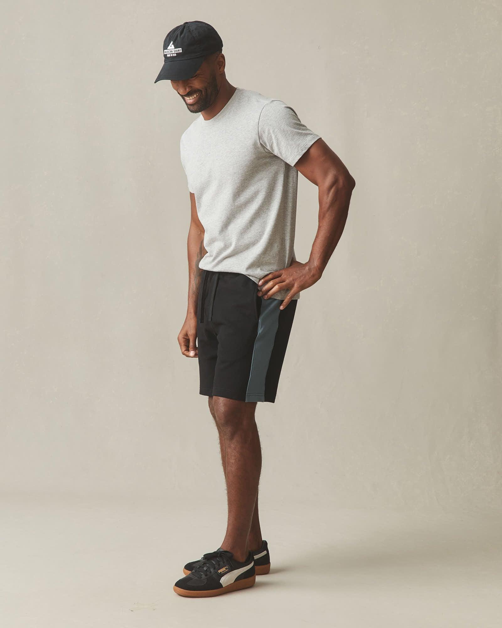 Men's Colorblock Sweatshort - Black Stormy Weather Product Image