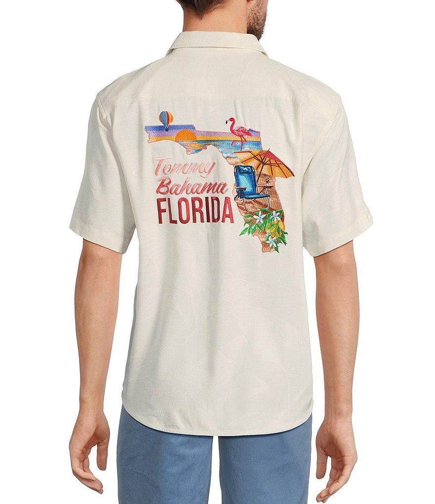 Tommy Bahama Embroidered Silk Florida Paradise Shirt Product Image