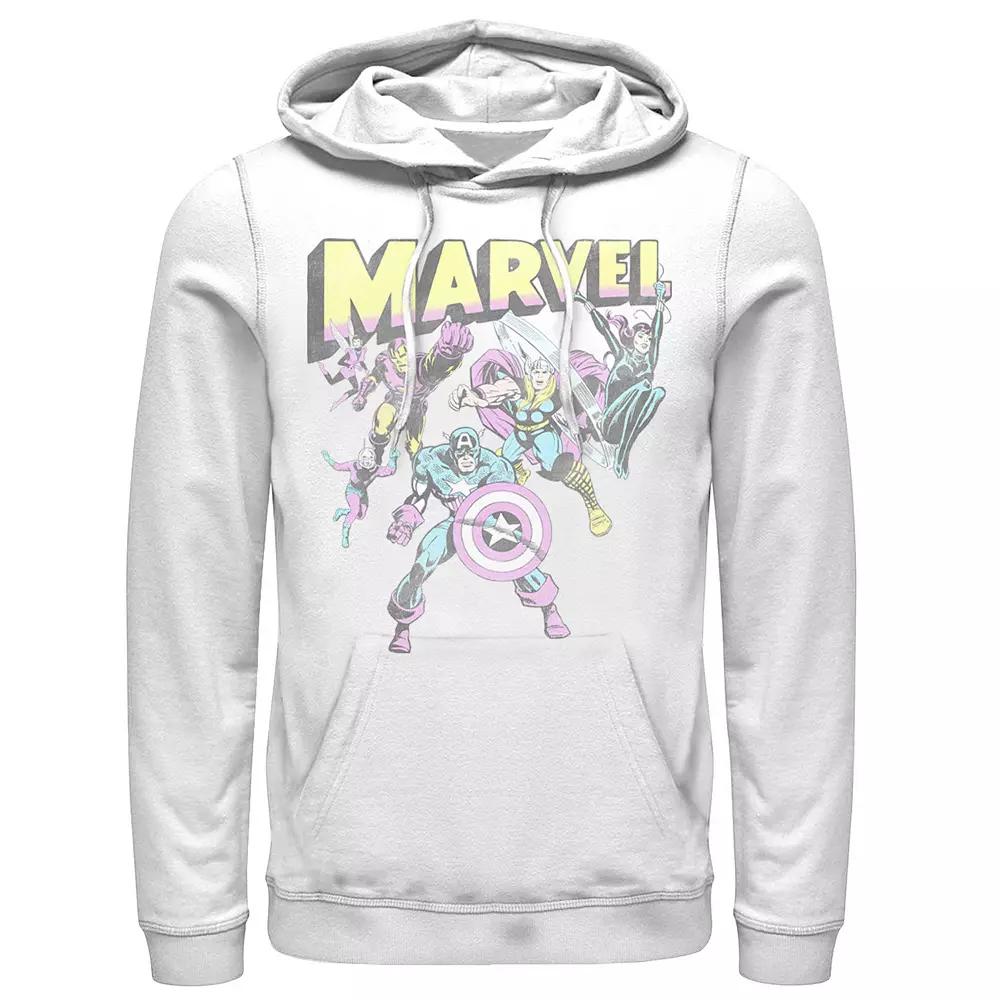Men's Marvel Group Shot Distressed Comic Cover Hoodie,  Product Image