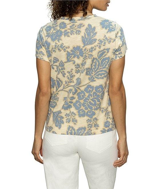 Sanctuary The Perfect Tee Crew Neck Botanic Print Short Sleeve Top Product Image