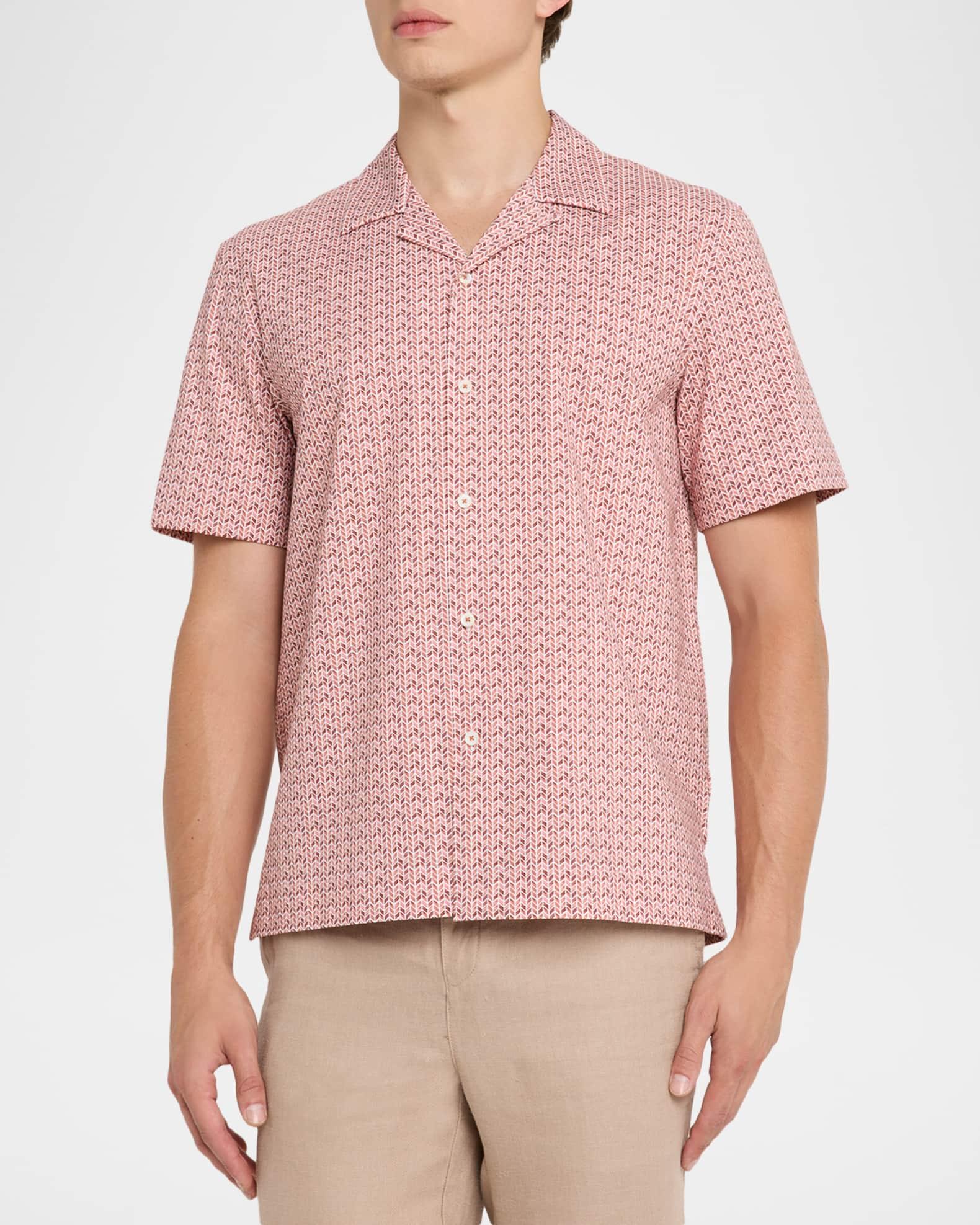 Men's OoohCotton Herringbone Camp Shirt Product Image