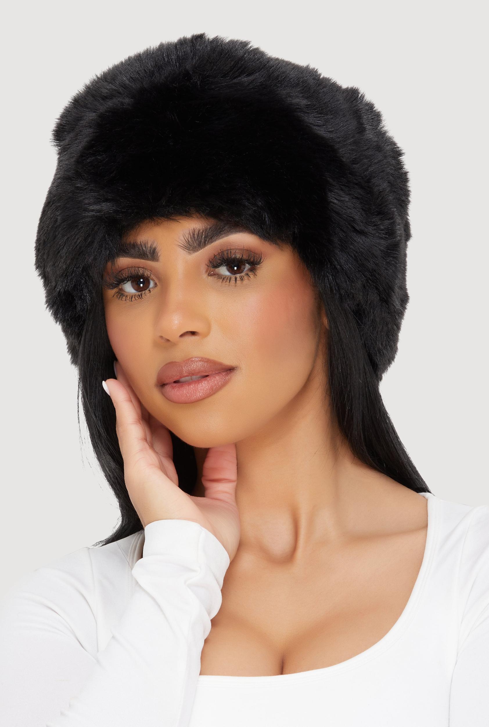 Faux Fur Headband Female Product Image