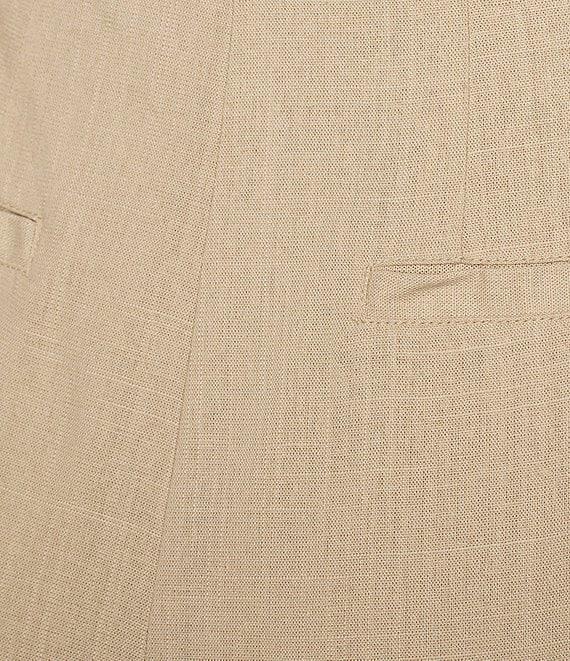 Takara Pleat-Front Wide-Leg Linen-Blend Coordinating Pants Product Image