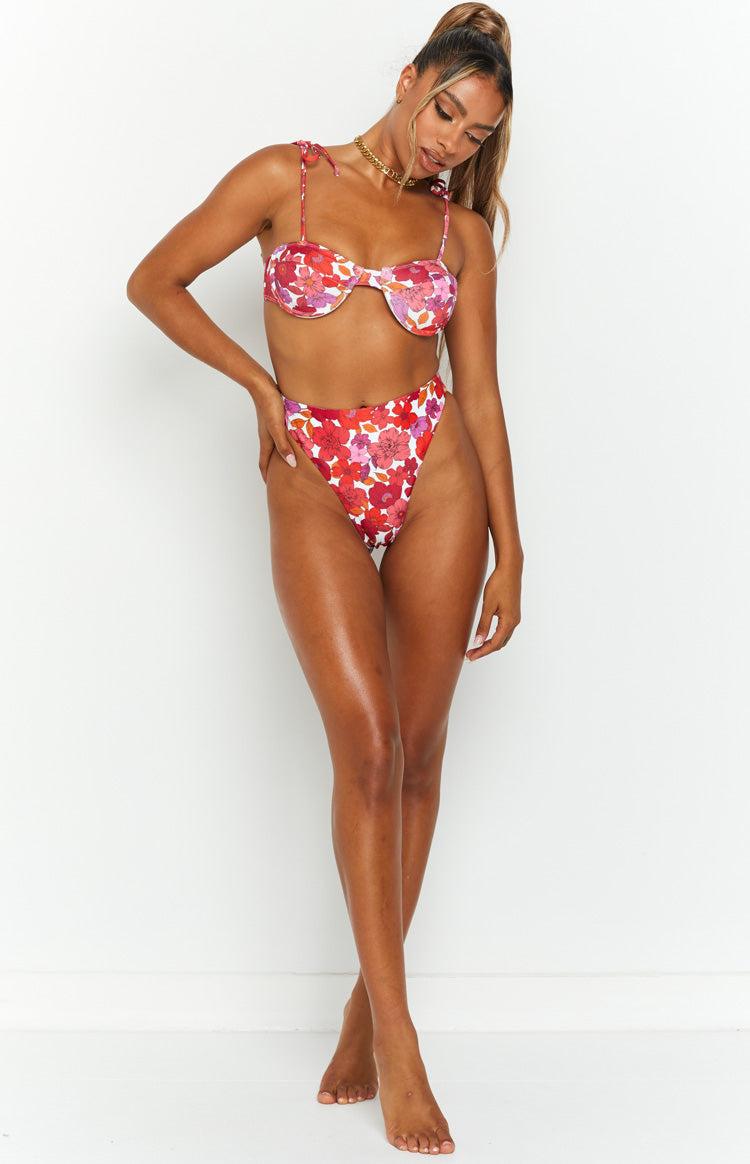 9.0 Swim Jamilla Pink Floral Bikini Bottoms Baby Product Image