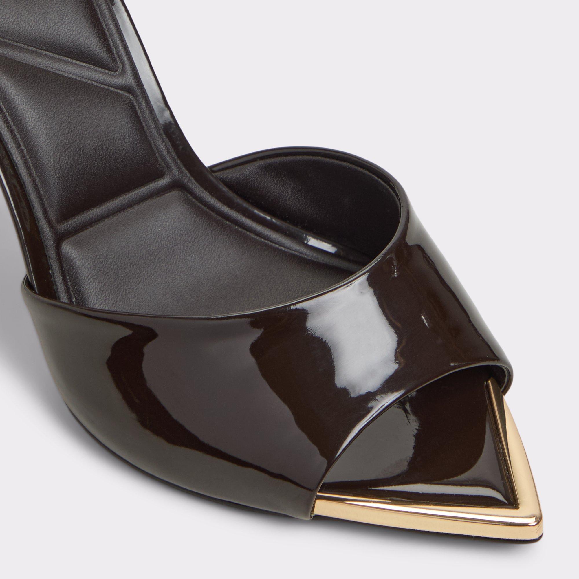 ALDO Anniebrilden - Women's Heeled Mules Sandals - Brown, Size 6 Product Image