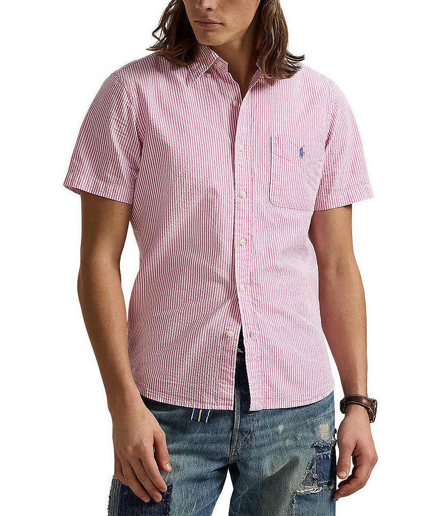 Polo Ralph Lauren RL Prepster Classic-Fit Seersucker Short-Sleeve Woven Shirt Product Image