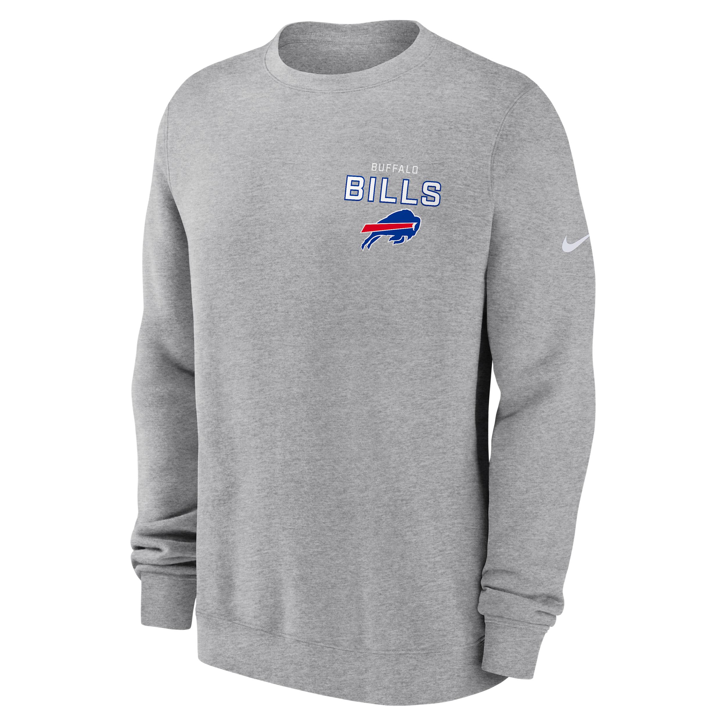 Buffalo Bills Draw Block Club Nike Mens NFL Pullover Crew | NKPV06G81-KU0 Product Image