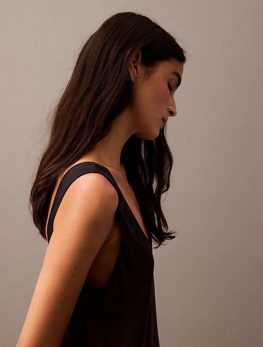 Viscose Twill Maxi Slip Dress Product Image