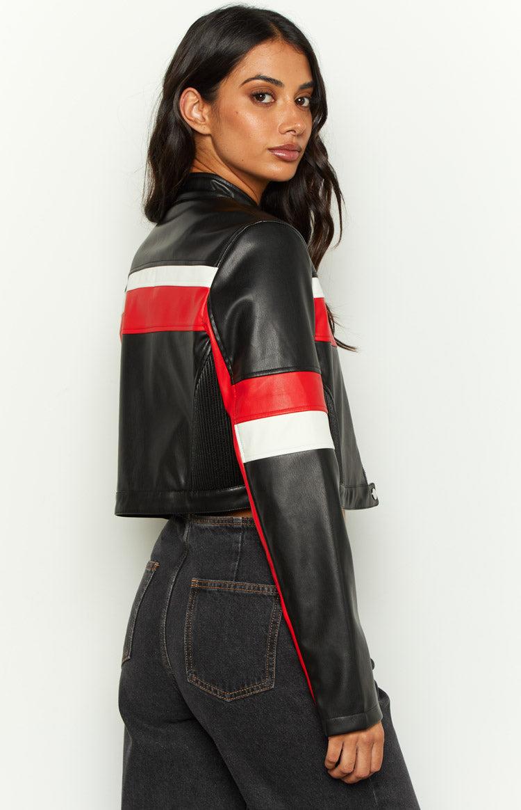 Jayella Black Moto Jacket Product Image