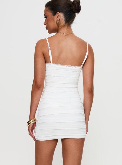 Gradine Mini Dress White Product Image