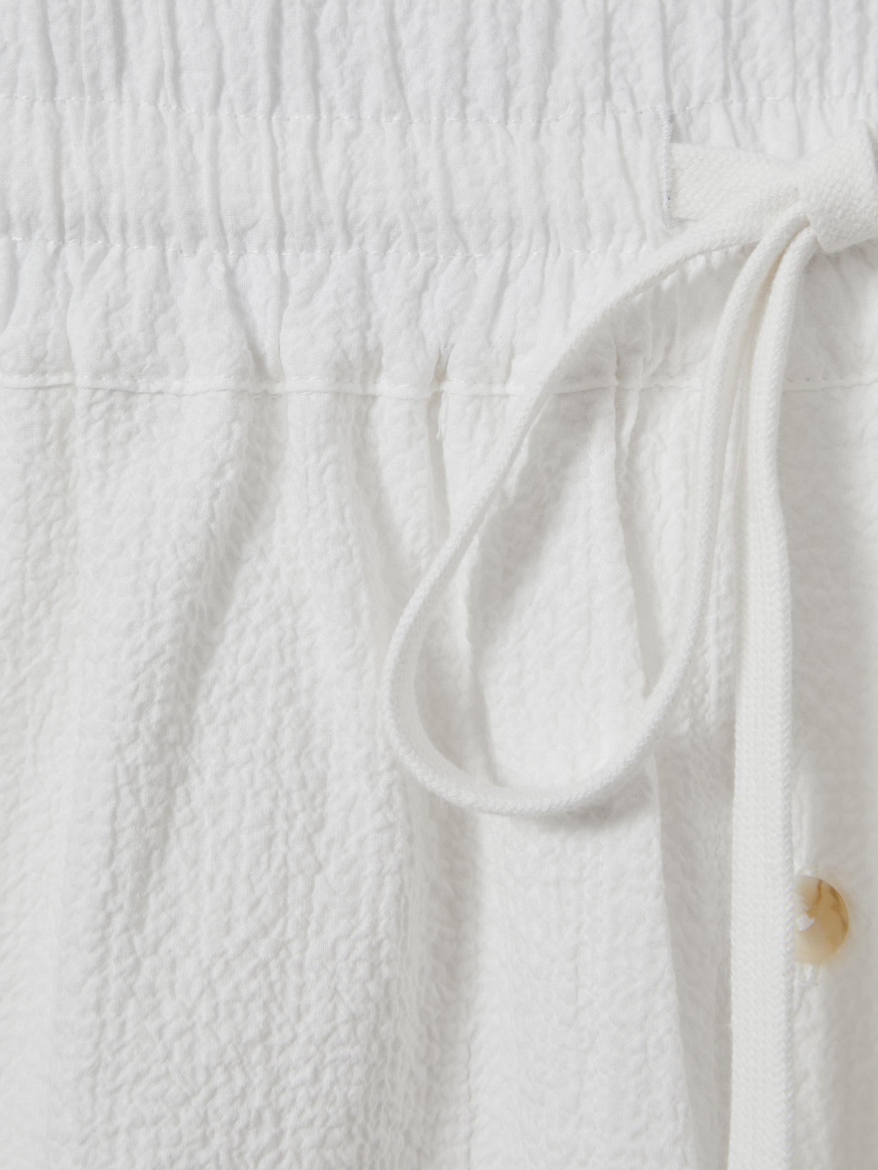 Bondi Born Cotton Blend Drawstring Shorts in White Product Image