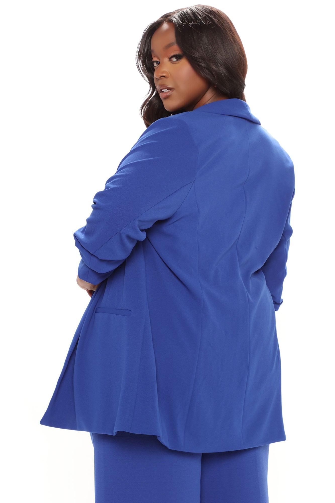 The Celine Blazer - Royal Product Image