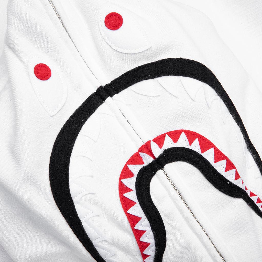 2nd Shark Full Zip Hoodie - White Male Product Image