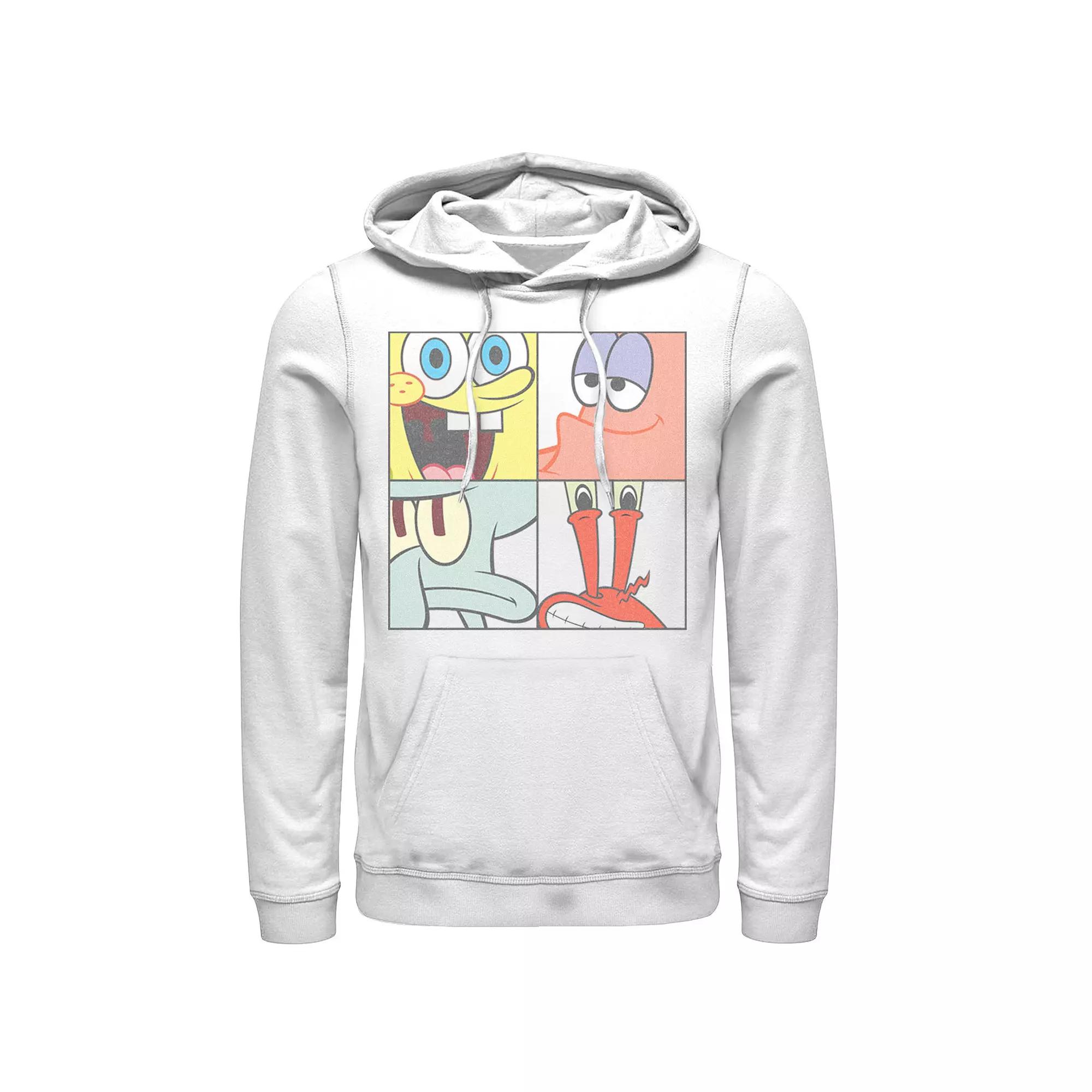 Men's Spongebob 4 Square Close Up Hoodie,  Product Image