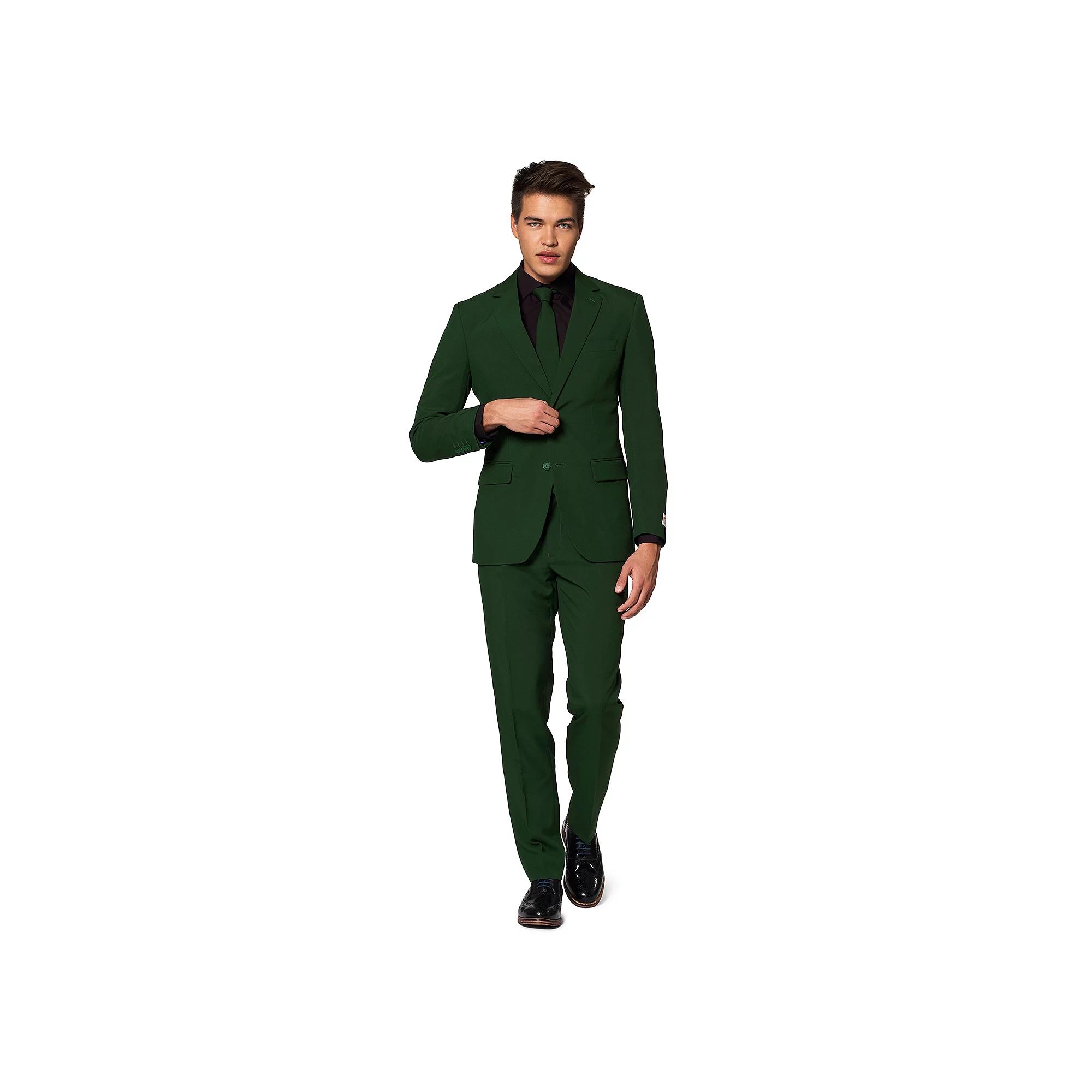Men's OppoSuits Slim-Fit Solid Suit & Tie Set,  Product Image