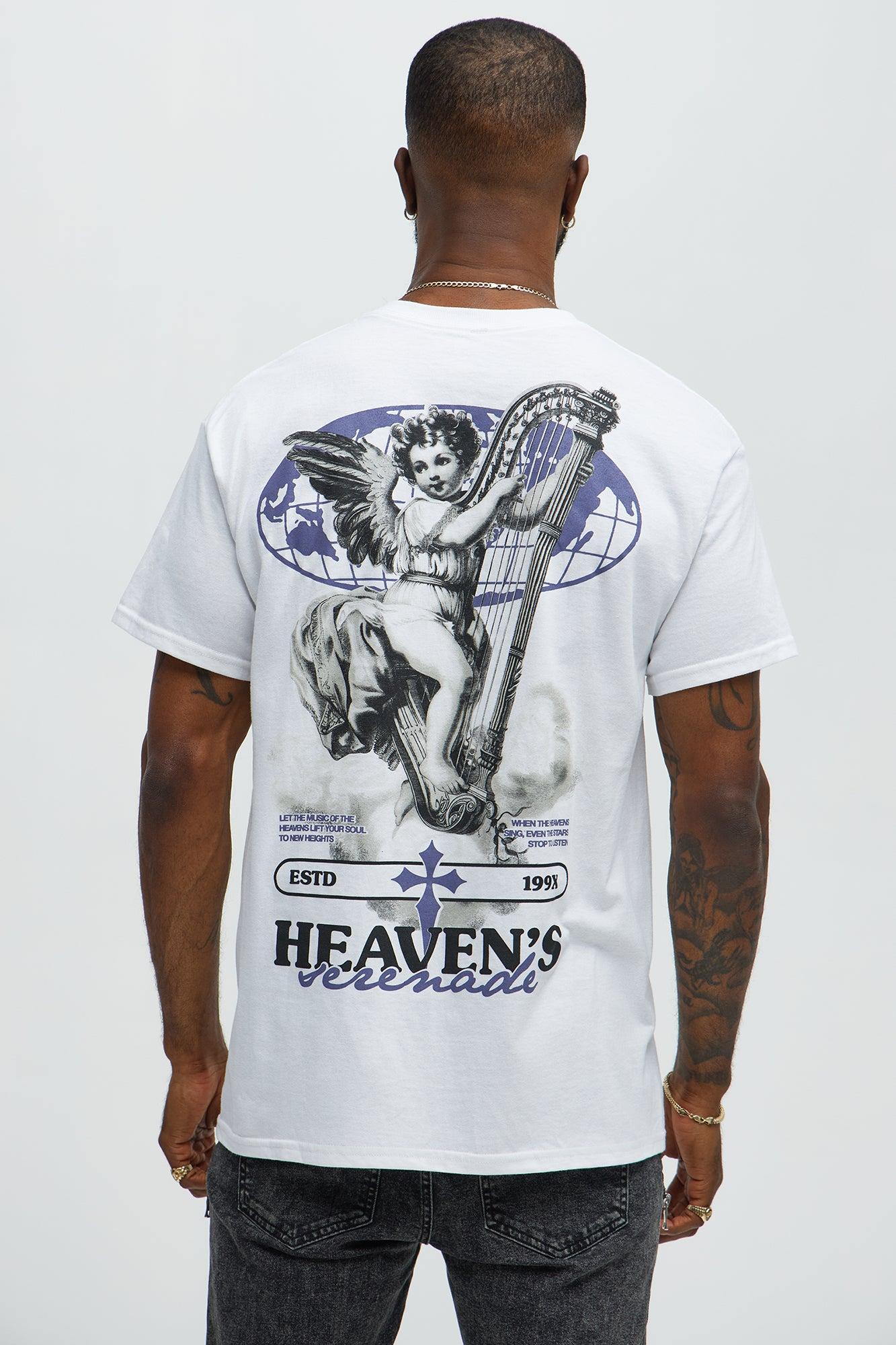Heaven's Serenade Short Sleeve Tee - White Product Image