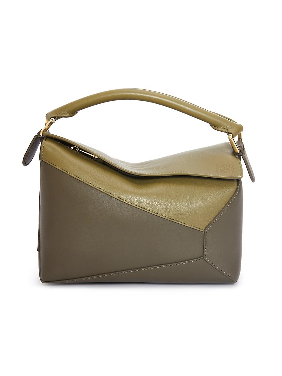 Womens Small Puzzle Edge Leather Bag Product Image