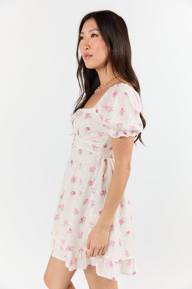 Floral Whisper Ivory Floral Dress SALE Product Image