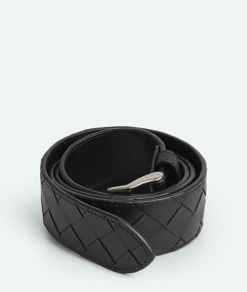 Men's Watch Buckle Belt in Black Product Image