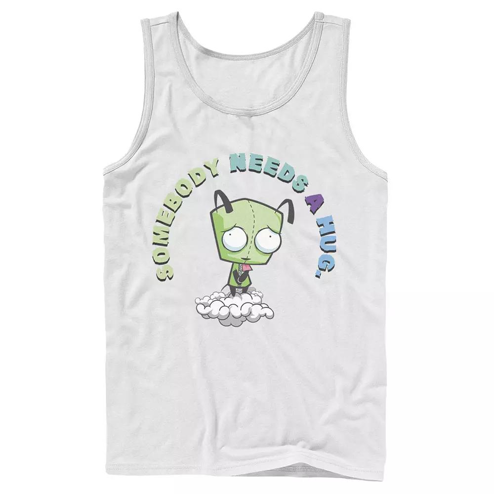 Men's Nickelodeon Invader Zim Gir Somebody Needs A Hug Sad Portrait Graphic Graphic Tank Top,  Product Image