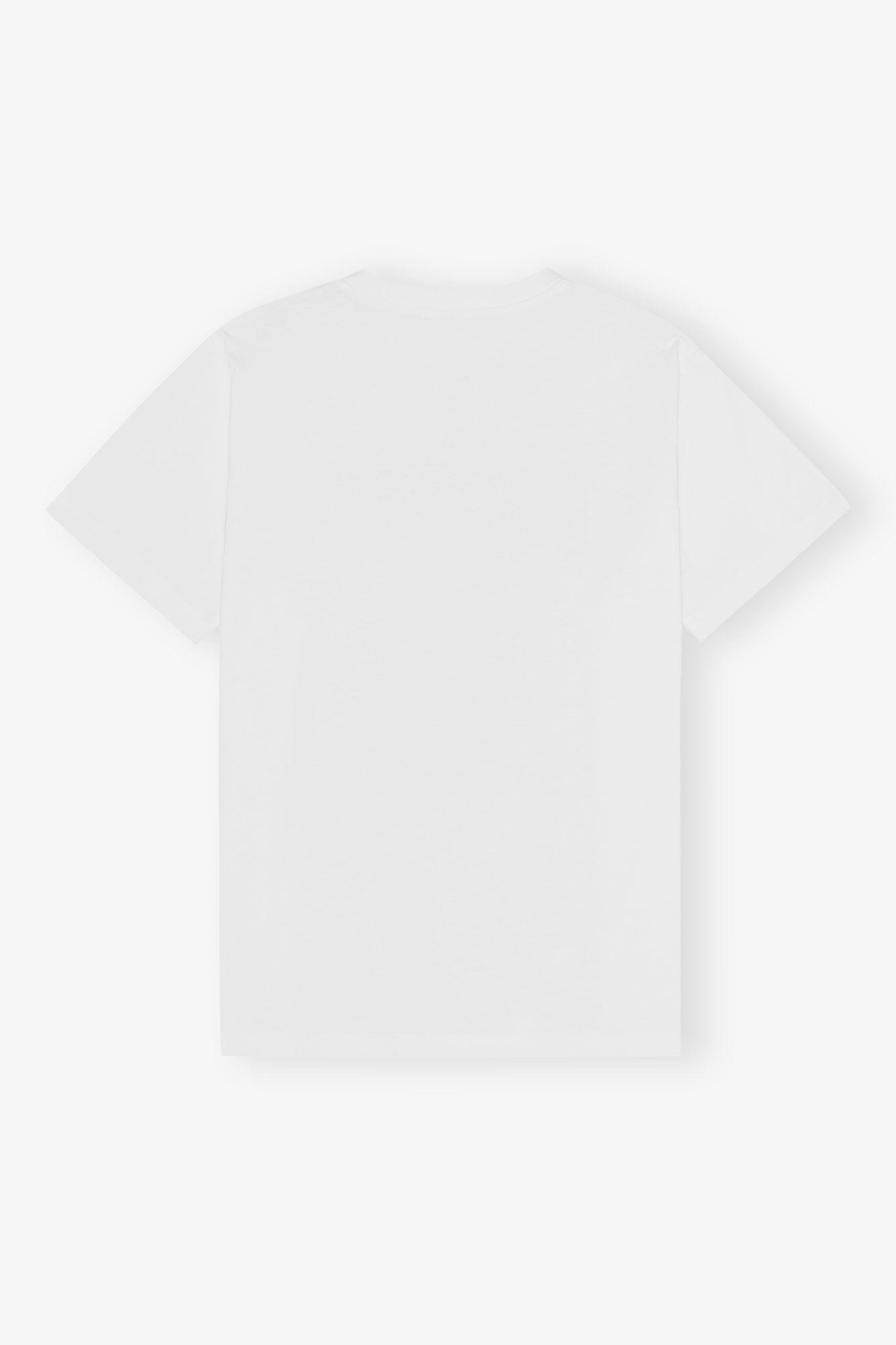 White Relaxed Jersey Bunny T-shirt Product Image