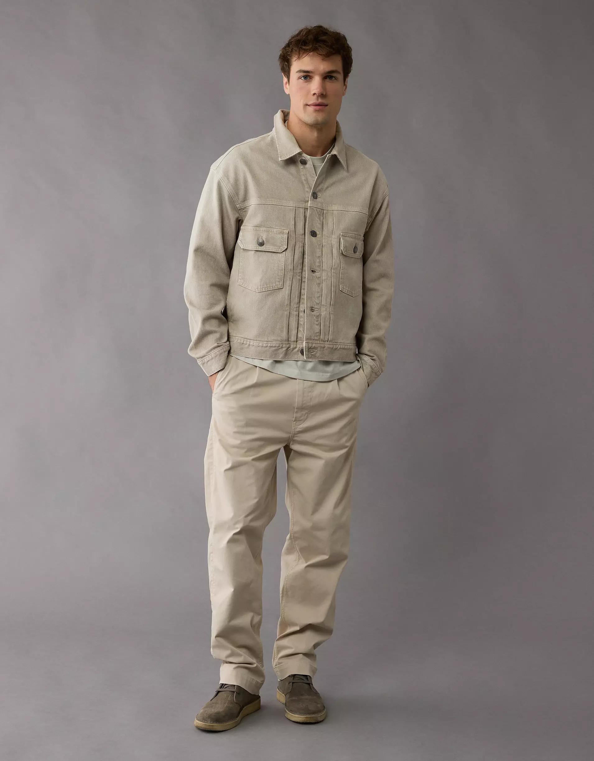 AE Slim Fit Denim Trucker Jacket Product Image