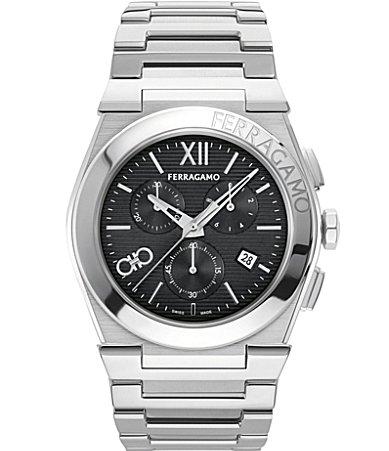 Mens Vega Chrono Stainless Steel Bracelet Watch/42MM Product Image