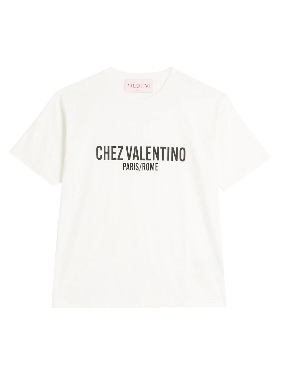 Mens Cotton T-Shirt with Chez Print Product Image